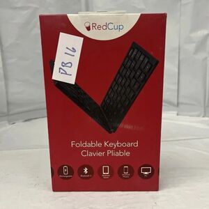 RedCup A0002 Black Rechargeable Portable Bluetooth Foldable Keyboard PB16
